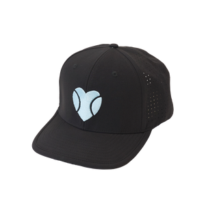 I ❤️ Beach Tennis AquaSnapBack in Black/Light Blue