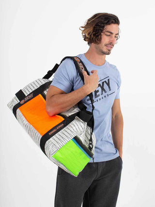 sexy brand white multi weekend bag