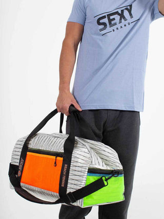 sexy brand white multi weekend bag