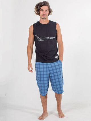 Sexy Brand Transformer Shorts Blue Doobie Shorts with sexy def tank