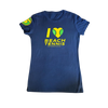Women's I ❤️ Beach Tennis Crew Neck in Navy with Yellow/Green