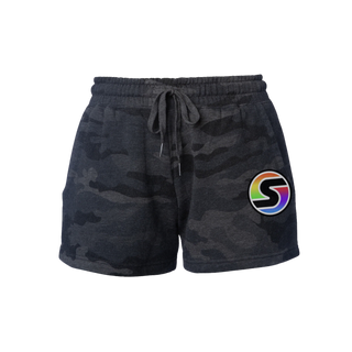 'S' Logo Wave Washed Fleece Lounge Short