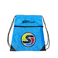 Blue Drawstring Backpack