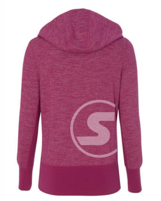 Women's South Of The Border Zip-Up Hoodie in Brilliante Rosa