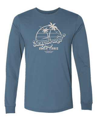 Men's Certified Organic Beach Tennis Beachy Vibes Long Sleeve