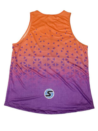 Men's Competition Tank in Orange/Purple Ombré