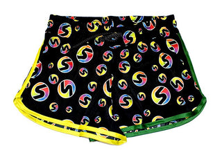 Women's Retro S Competition Shorts in Yellow/Geen