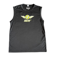 Men's SEXY Wings #Throwback Tank in Blue & Green