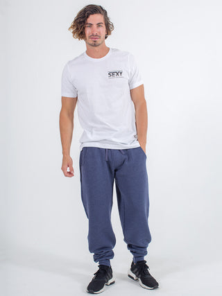 Softie Joggers em Heather Navy