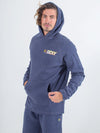 mens sexy brand hoodie in heather navy